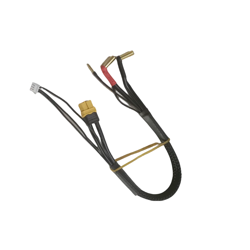 Hochstrom 2S RC Auto Hardcase LiPo Akku XT60 Gold-Stecker Bullet-Verbinder 5mm Pins 2mm 12AWG 300mm JST-XH3P 22AWG 360mm