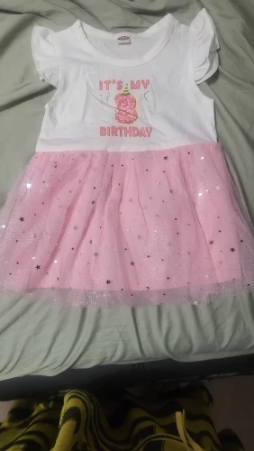 It Is My 1 2 3 4 5 Brithday Girl Short Sleeve Dresses Baptism Dress for Baby Girl Christening Toddler Birthday Party Dresses photo review