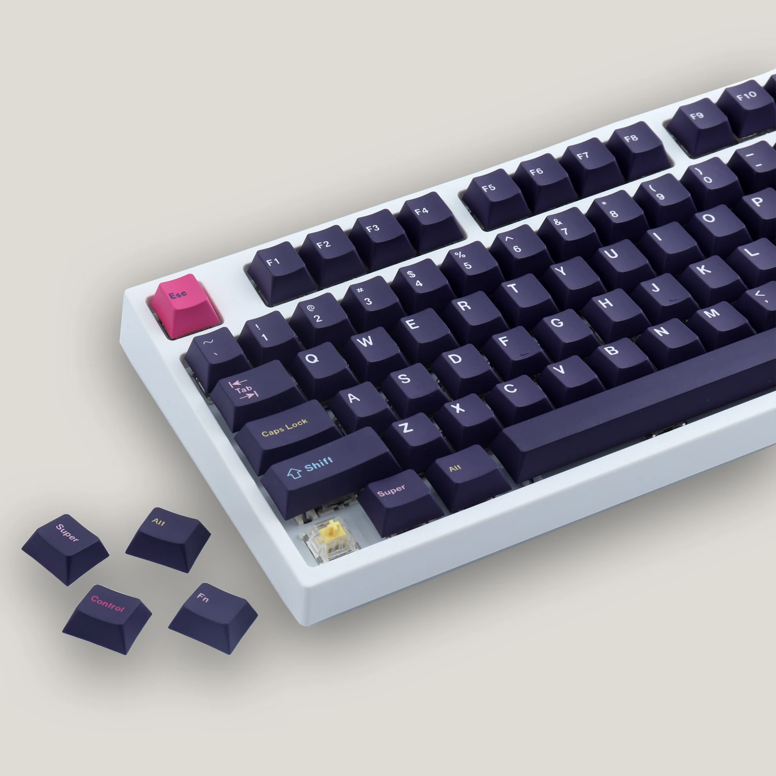 Персонализованные колпачки на клавиши GMK Future Funk, с профилем Cherry, PBT, для 151 клавиш, с переключателем Cherry MX