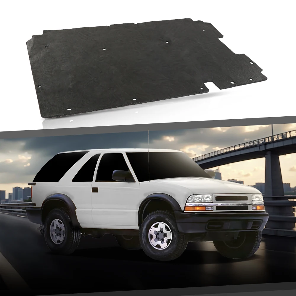 

Front Hood Insulation Pad Fit for 1995-2005 Blazer Jimmy 1994-2004 S-10 Sanoma Bonnet Panel Sound Heat Insulation Mat Black