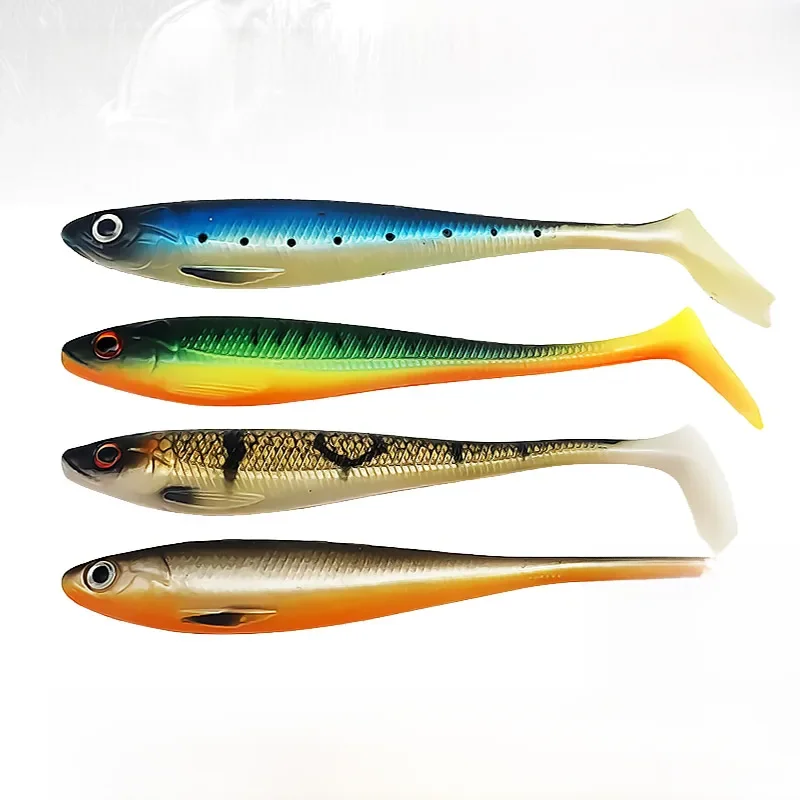 Bazooka appâts souples leurre de pêche Silicone évier Shad Shiner canard Swimbait Wobblers carpe ver Pesca bar Paddle brochet gabarits hiver