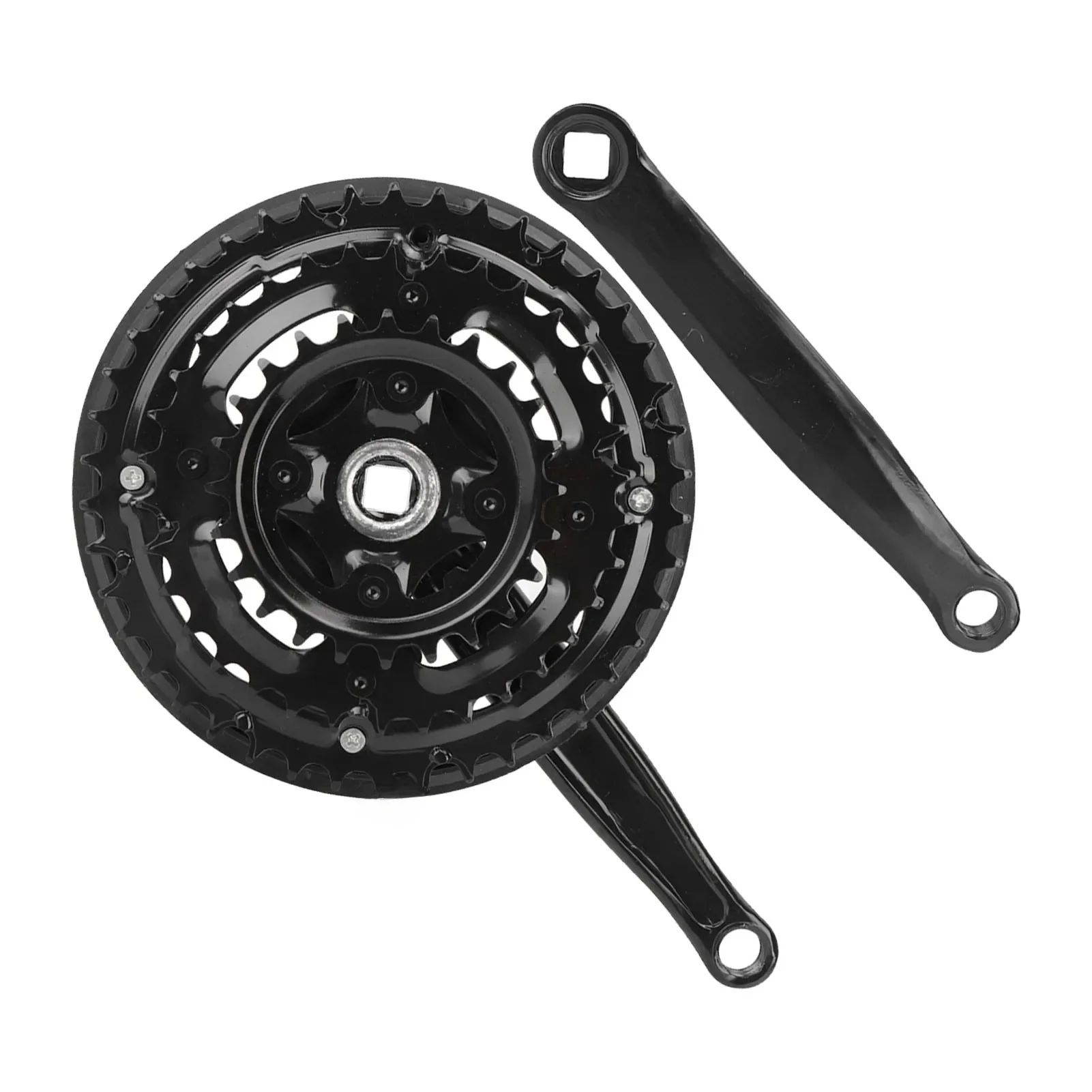 AliExpress DOACT High Carbon Steel Crankset Crank 24-34-42T with Chains Cover for Variable Speed Mountain Bike Road Bicycle