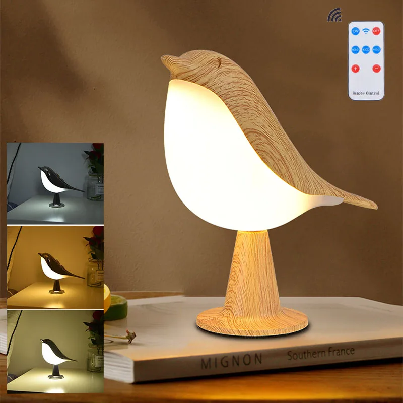 

Magpie Night Lamp LED Table Lamp Rechargeable Remote Control Aromatherapy Lamp Car Decorative Lamp Bedroom Bedside Ambient Light