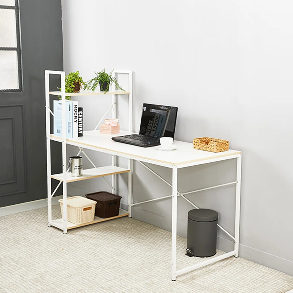 White Martin H type student computer study shelf desk 2size