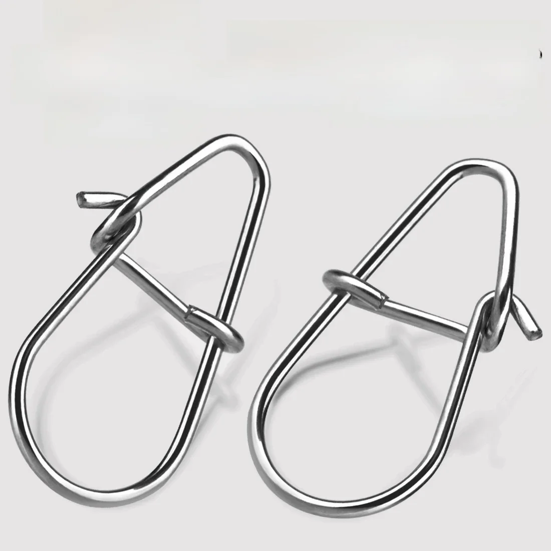 Zatrzaski wędkarskie 50 ~ 200 sztuk klipsy wędkarskie szybkie zatrzaski Crankbait przynęty wędkarskie złącza wędkarstwo morskie Duo Lock Lure ze stali nierdzewnej — 2