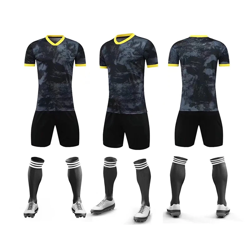 22-23 New Arrival High Quality DIY Soccer Jersey Set Men Football Uniform Soccer Jerseys Set Tracksuit Running Sportswear