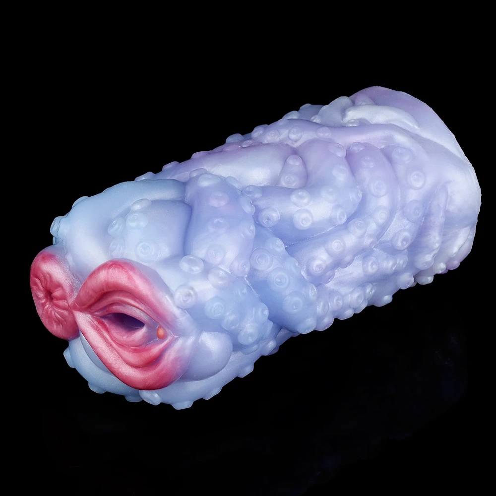 Dual Hole Male Masturbator Tentacle Suction Cups Pocket Pussy Vagina Anus Tight Pocket Pussy Stroker Fantasy Sex Toys for Men 4