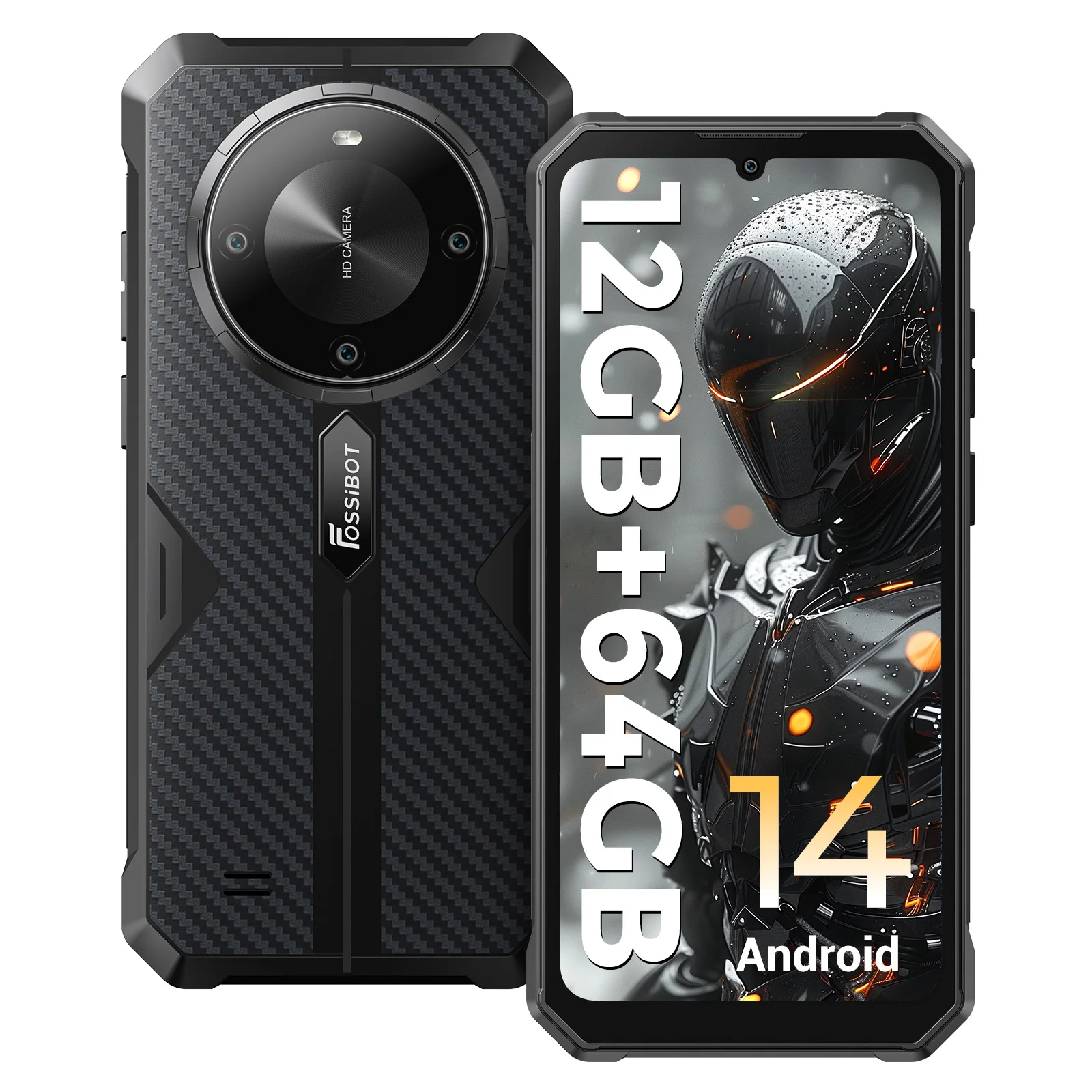 ワールドプレミア]FOSSiBOT F105 頑丈なスマートフォン Android 14 OS