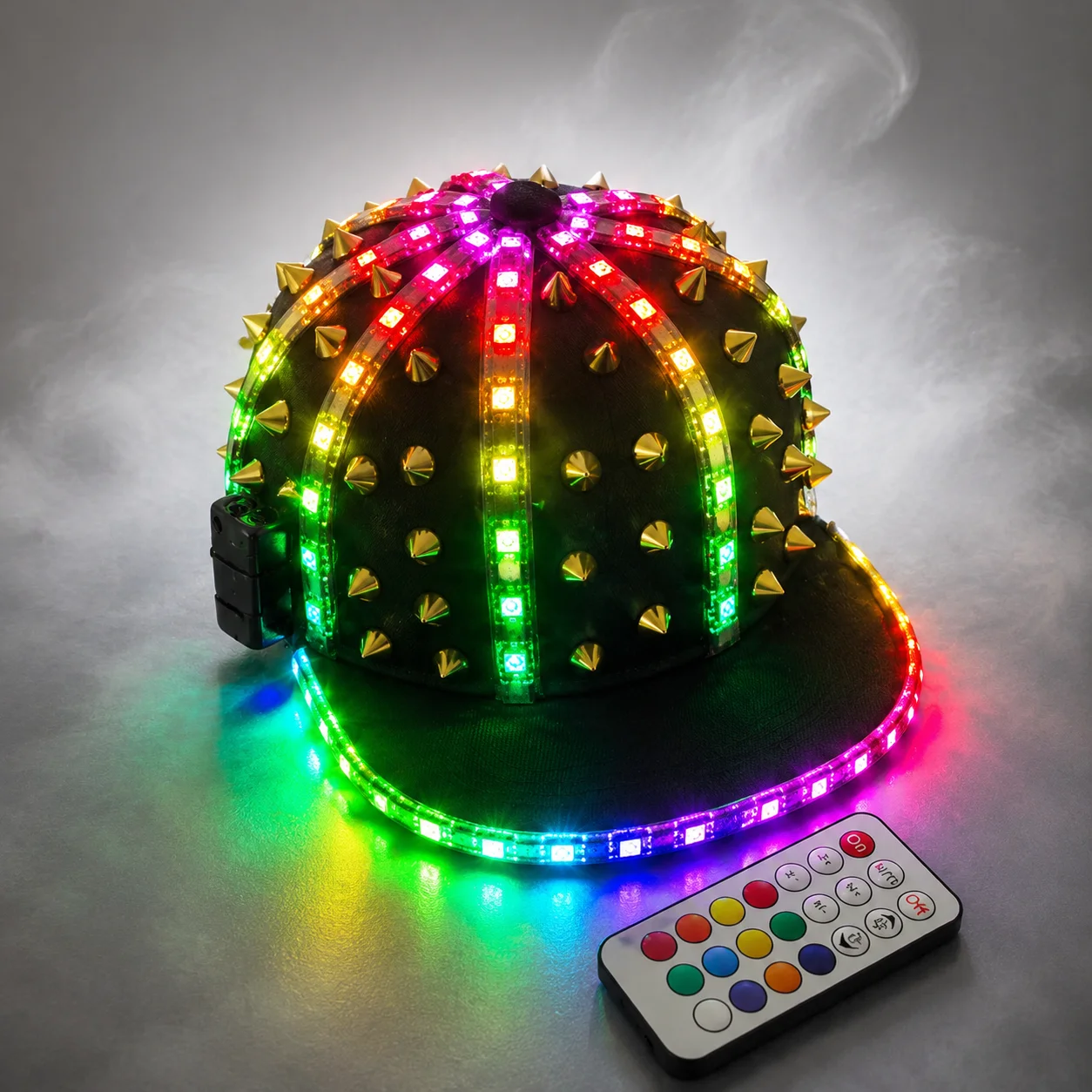Remote Control LED Glowing Cowboy Hat Change Colors Luminous Cap Men Women Bar Club Supplies Stage Performence Dance Costume