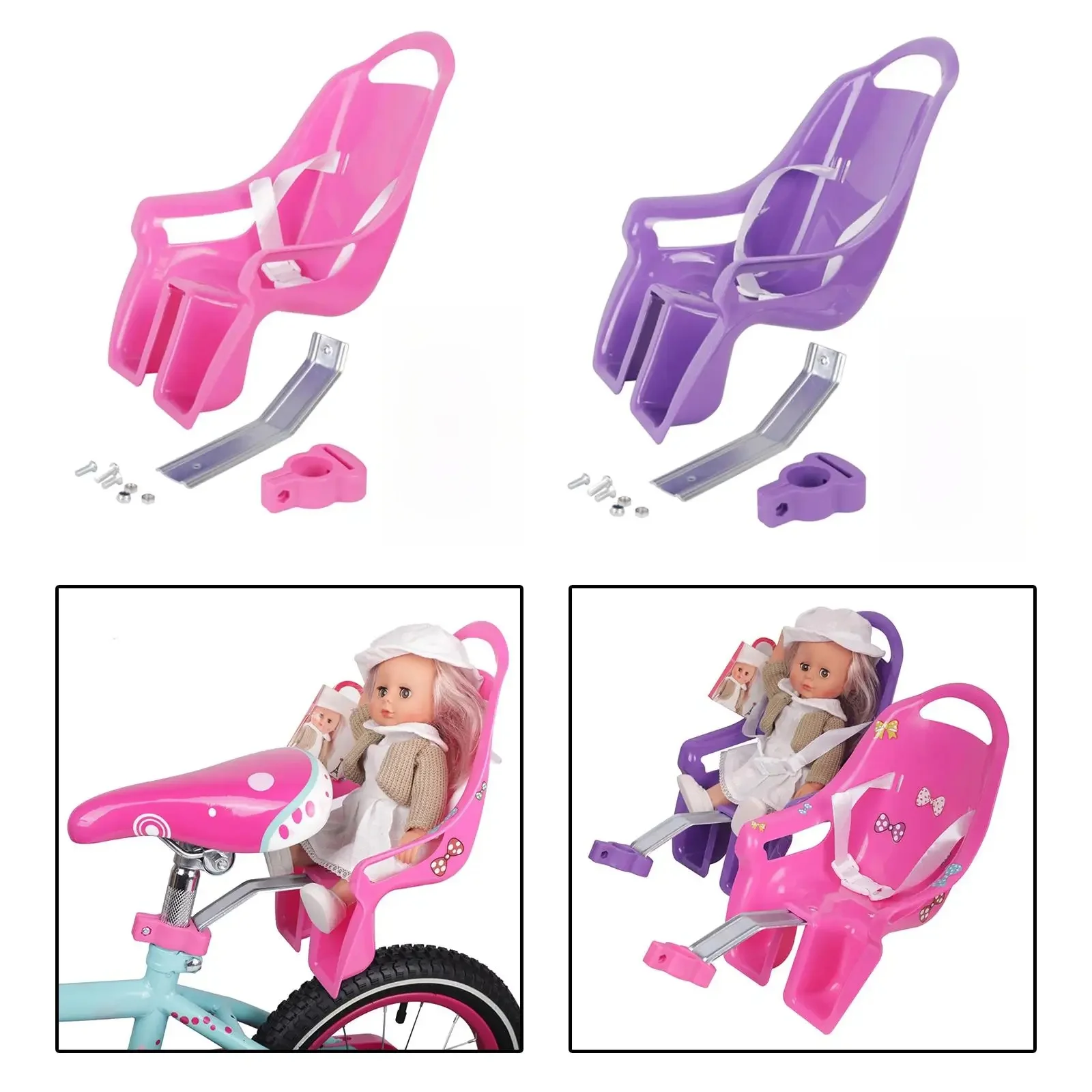 AliExpress perfeclan Girls Bike Doll Seat Universal Accessories with Sticker Kids Bike Decoration Doll Bike Seat Bike