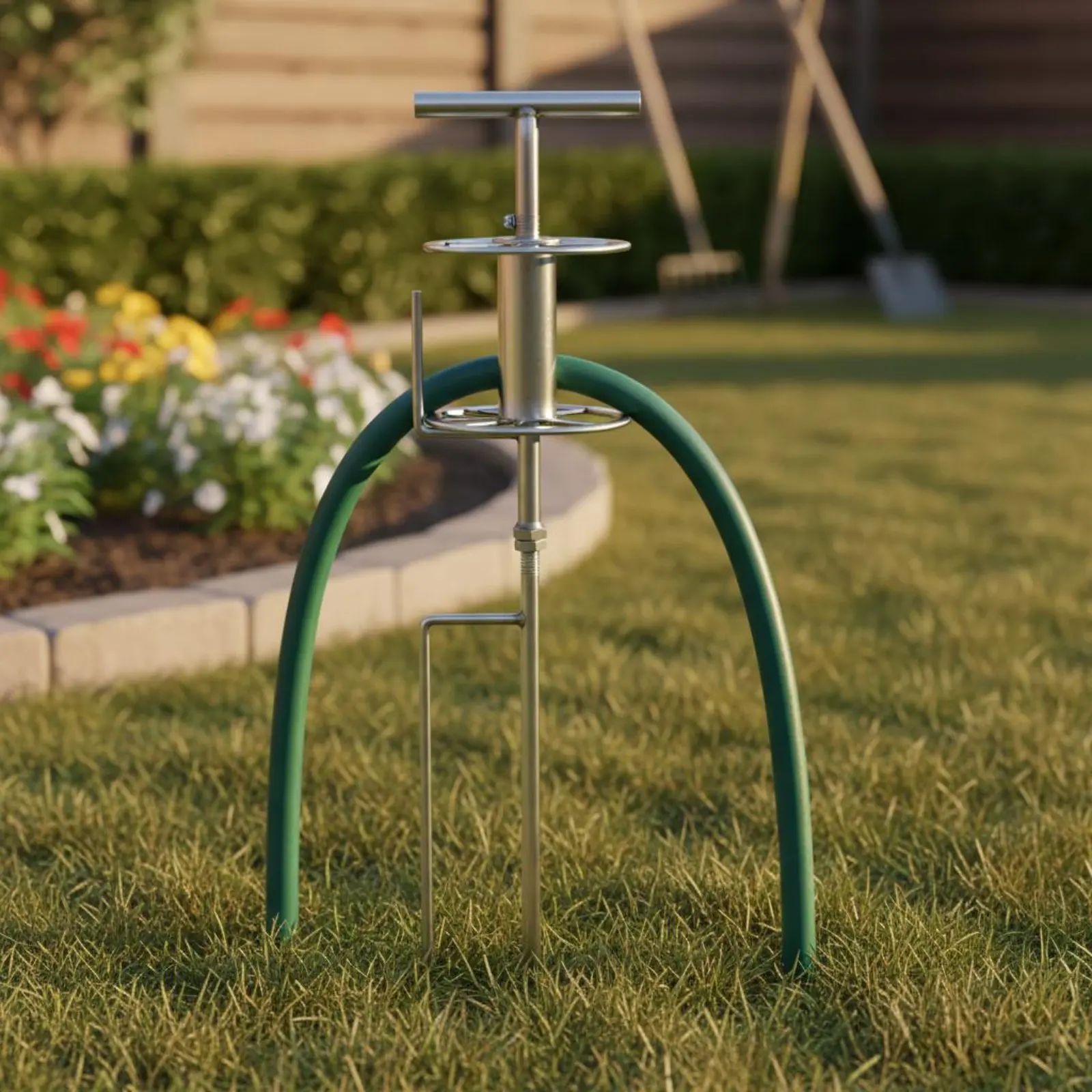 Garden Hose Corner Roller Prevents Kinks and Knots Corner Hose Guide Stake Smooth Rotation Gardening Tool for Gardeners Farmers