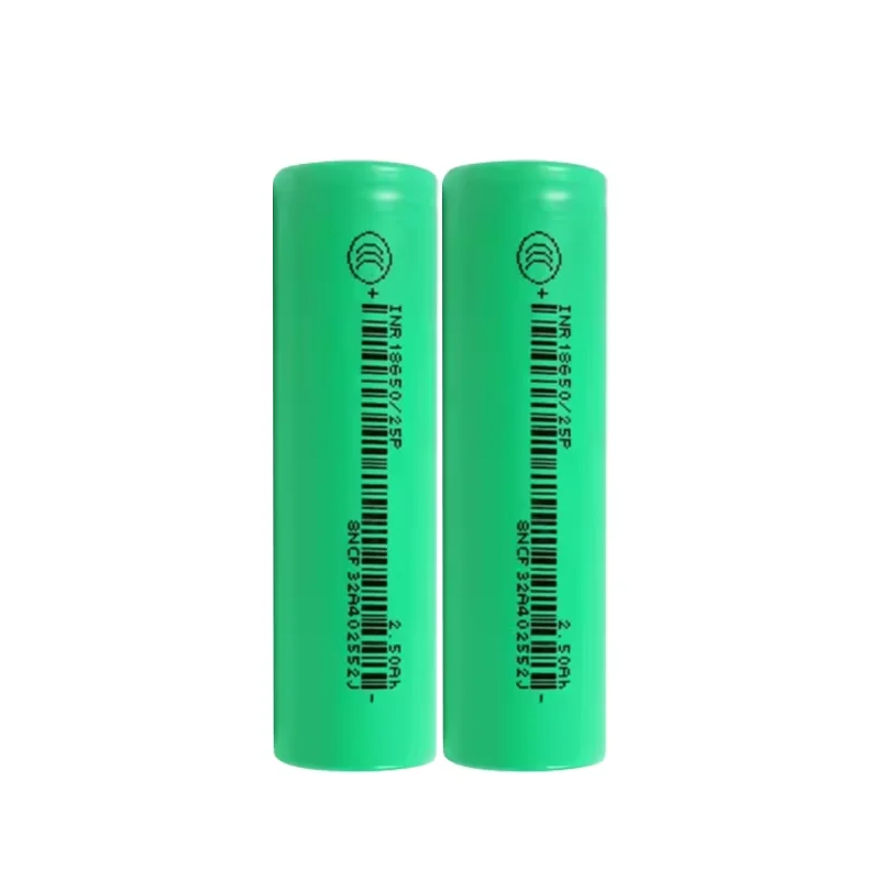 Hot Selling 18650 3.7V 2500mAh 20A 10C Cylindrical 25P High Discharge Rechargeable Battery for Power Tool RC Models 18650