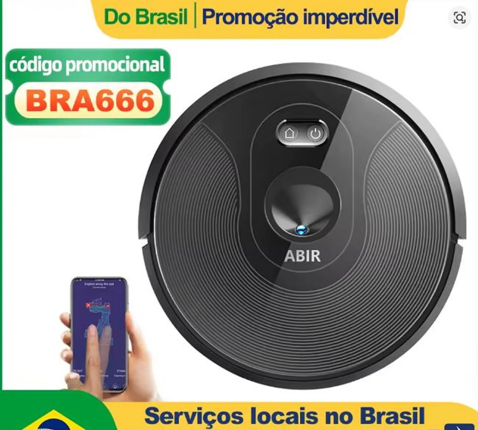 เครื่องดูดฝุ่นหุ่นยนต์คุณภาพสูง ABIR, การนำทางด้วยภาพ, การสร้างสิ่งกีดขวางเสมือนจริงผ่านแอป, แรงดูด 6000PA, ฟังก์ชันถูพื้นอัจฉริยะสำหรับบ้าน