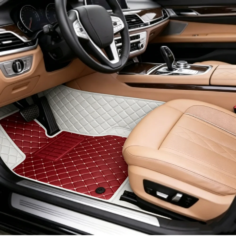 Tapis de sol de voiture sur mesure de luxe pour Lamborghini Huracan LB724 2014-2026, 2 places, en cuir 3D, imperméable, antidérapant, toutes saisons, ensemble complet
