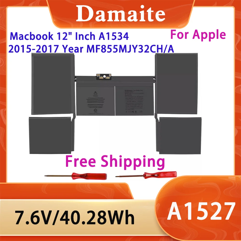 A1527 Аккумулятор для ноутбука APP LE Macbook Pro 12 дюймов A1534 A1705 2015 2016 2017 год 2746 2991 3099 EMC2746 EMC2991 MF855 MJY32CH/A