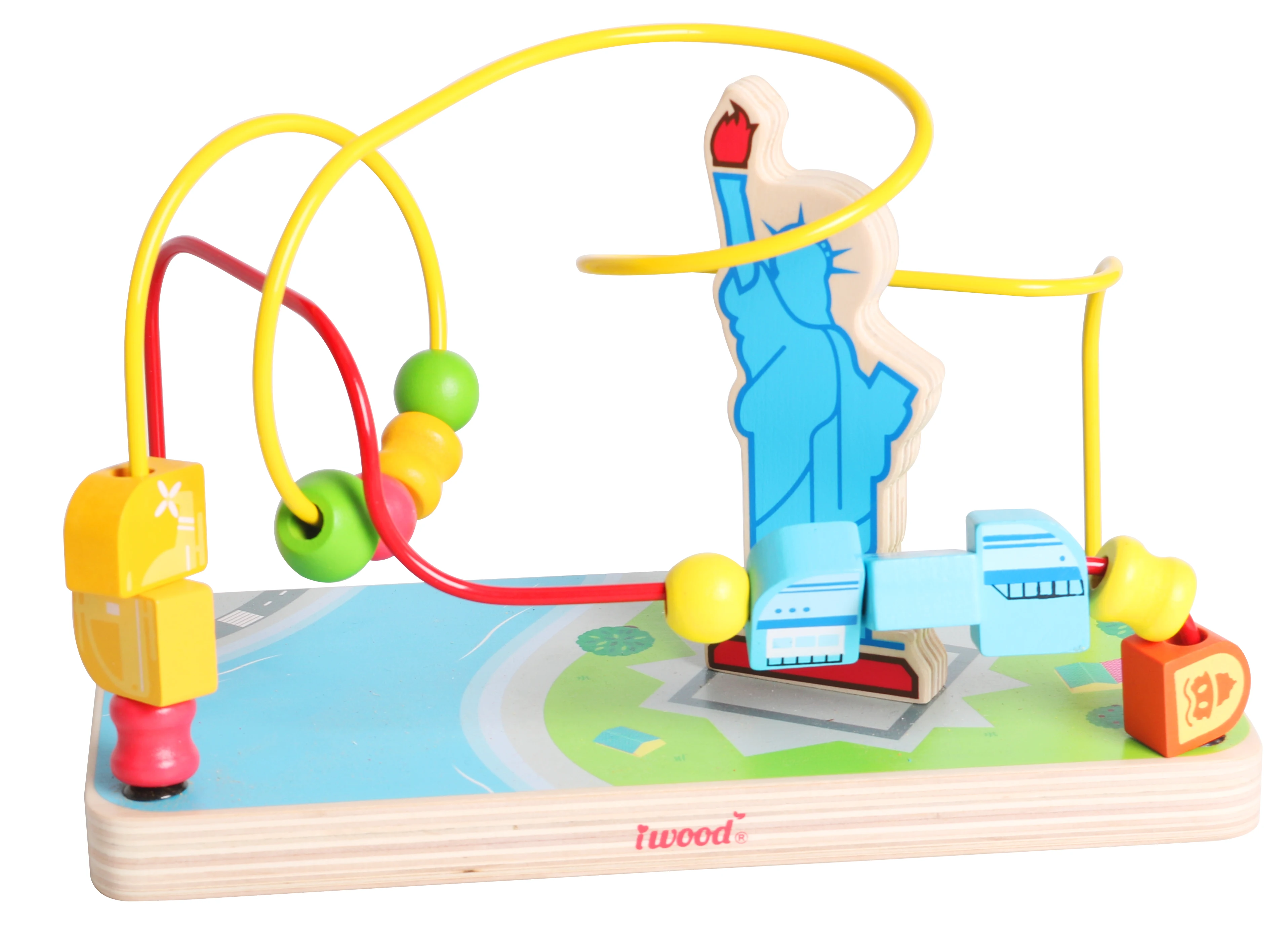 Maze: Statue of Liberty wooden toys for babies