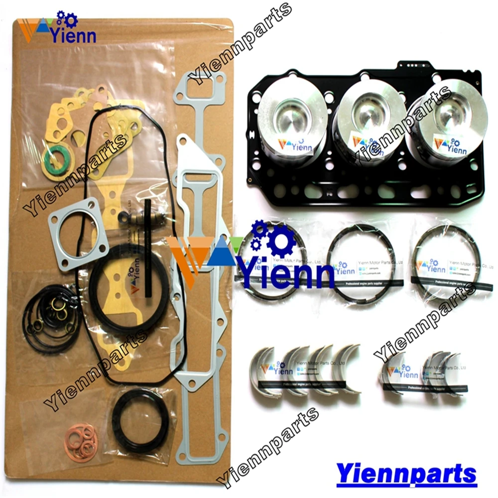 3TN84 3TN84L 3TN84E-RK Overhaul Rebuild Kit For Yanmar Engine B271 B37-1 B32 Excavator Tractor CA300S CA300GH CA325 Repair Parts