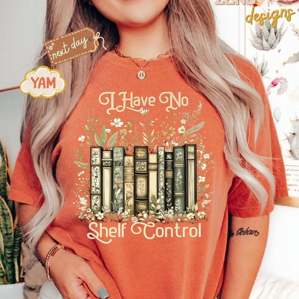 تي شيرت نسائي قطني ليس لدي قميص تحكم في الرف قميص قراءة المعلم مطبوع جرافيك تي شيرت بأكمام قصيرة قطع علوية قصيرة