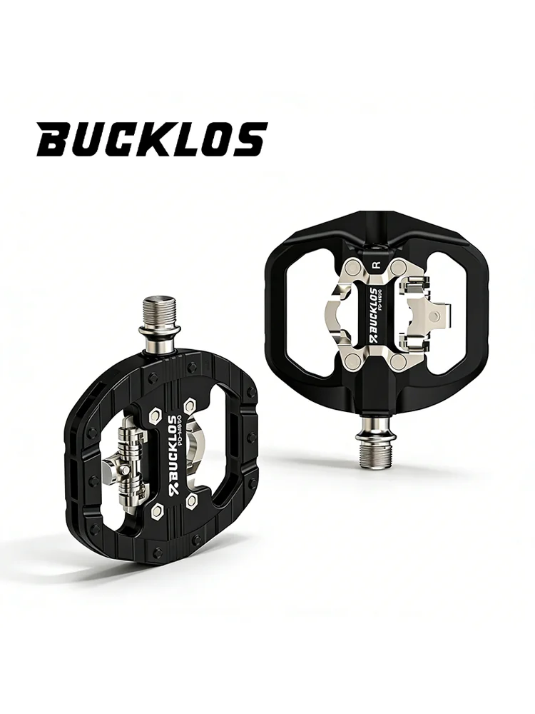 AliExpress BUCKLOS Bike Lock Pedals for SPD Dual Function MTB Pedal 9/16'' Nylon Fiber Mountain Bike Pedals Non-slip Bicycle Pedal PD-M650