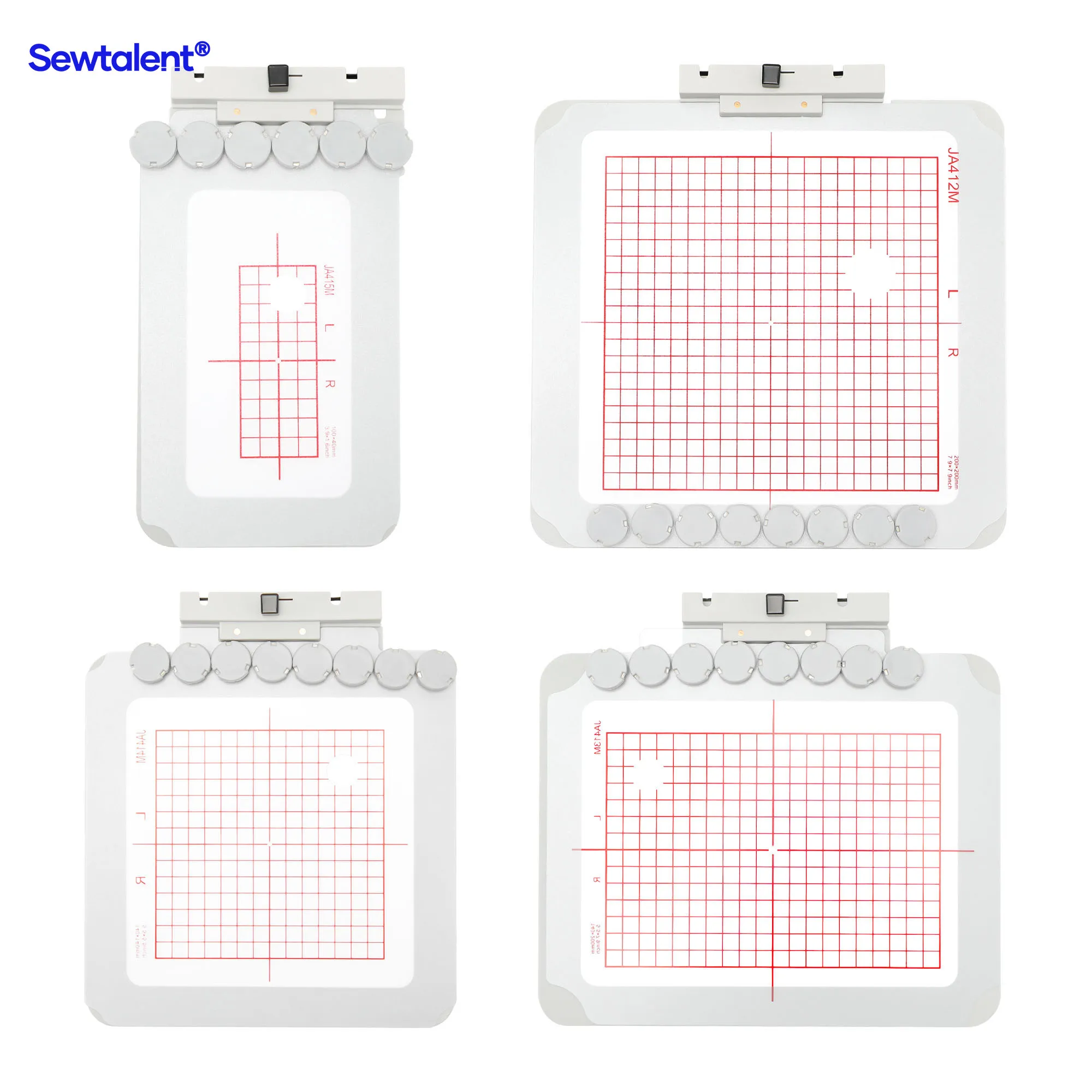 

Magnetic Hoop for 500E 400E 550E Janome MC Memory Craft Elna Embroidery Machine, Sewtalent JA412/JA413/JA414/JA415 Metal Hoops