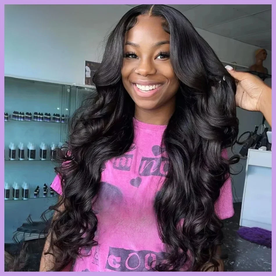 13x6 Hd Kant Frontale Pruik Menselijk Haar 13x4 Body Wave Menselijk Haar Pruiken Voor Zwarte Vrouwen 30 40 Inch Kant Voor Menselijk Haar Pruik - afbeelding 2