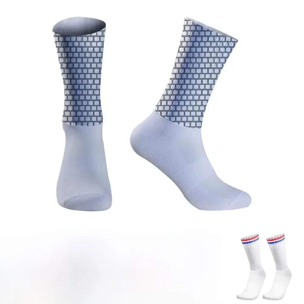 AliExpress NONE 2024 New Sports Cycling Socks Men Professional Aero Silica Gel Bike Socks
