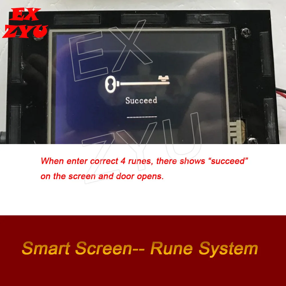 Escape game smart screen rune prop rune system Egypt Rune adjust 4 Runes to unclock escape room rune props  EX ZYU