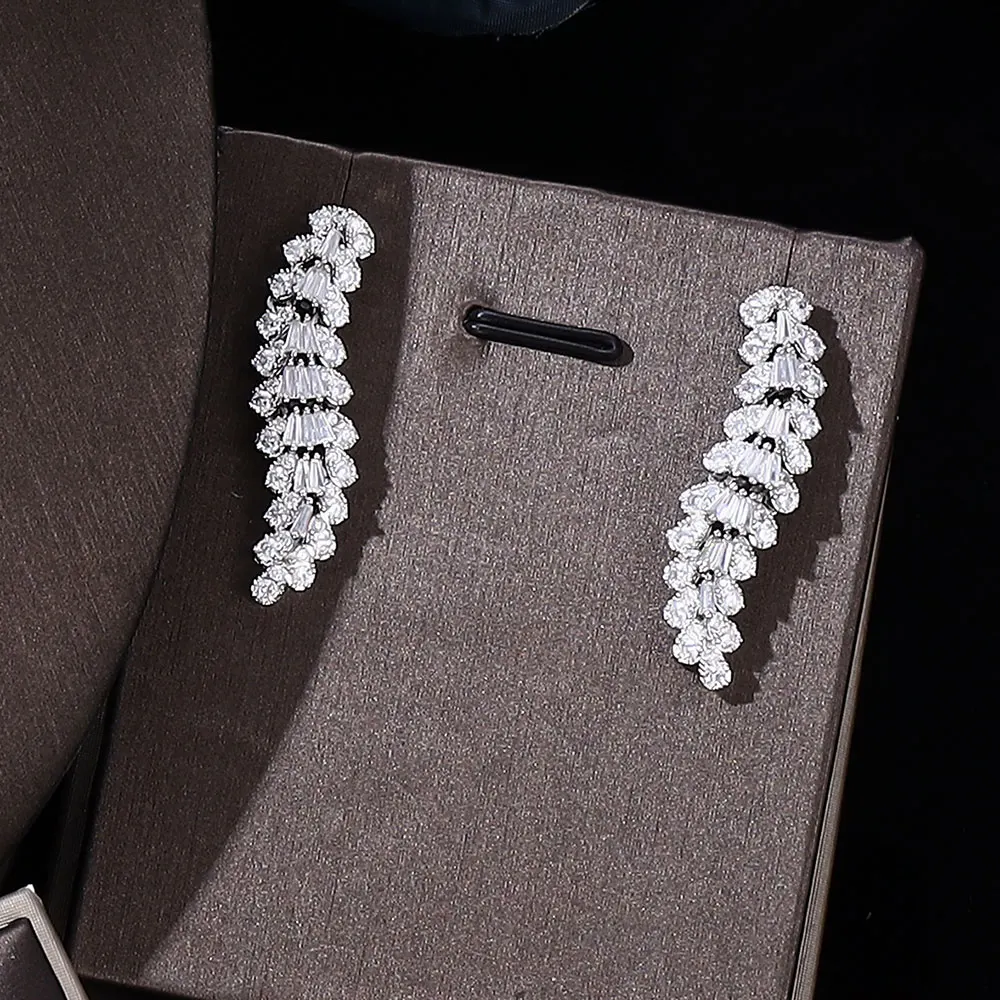 

New Women's Jewelry Elegant Design Bridal CZ Necklace Earrings Bracelets Ring Jewelry Set&Bridal Wedding Jewelry Set