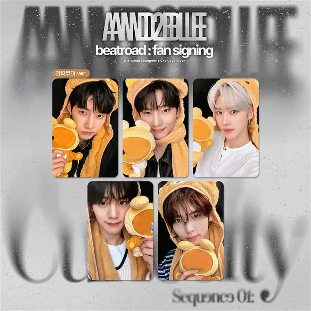 AND2BLE Character Props Sequence 01 Curiosity Photocard 5Pcs/Set Double Sides Printing LOMO Card ZHANGAHO Gyuvin Yujin Fans Gift