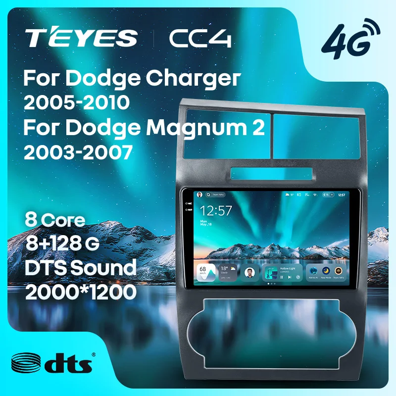 TEYES CC4 For Dodge Charger LX For Dodge Magnum 2 2003 - 2010 Autoradio Car Multimedia Player 9.2