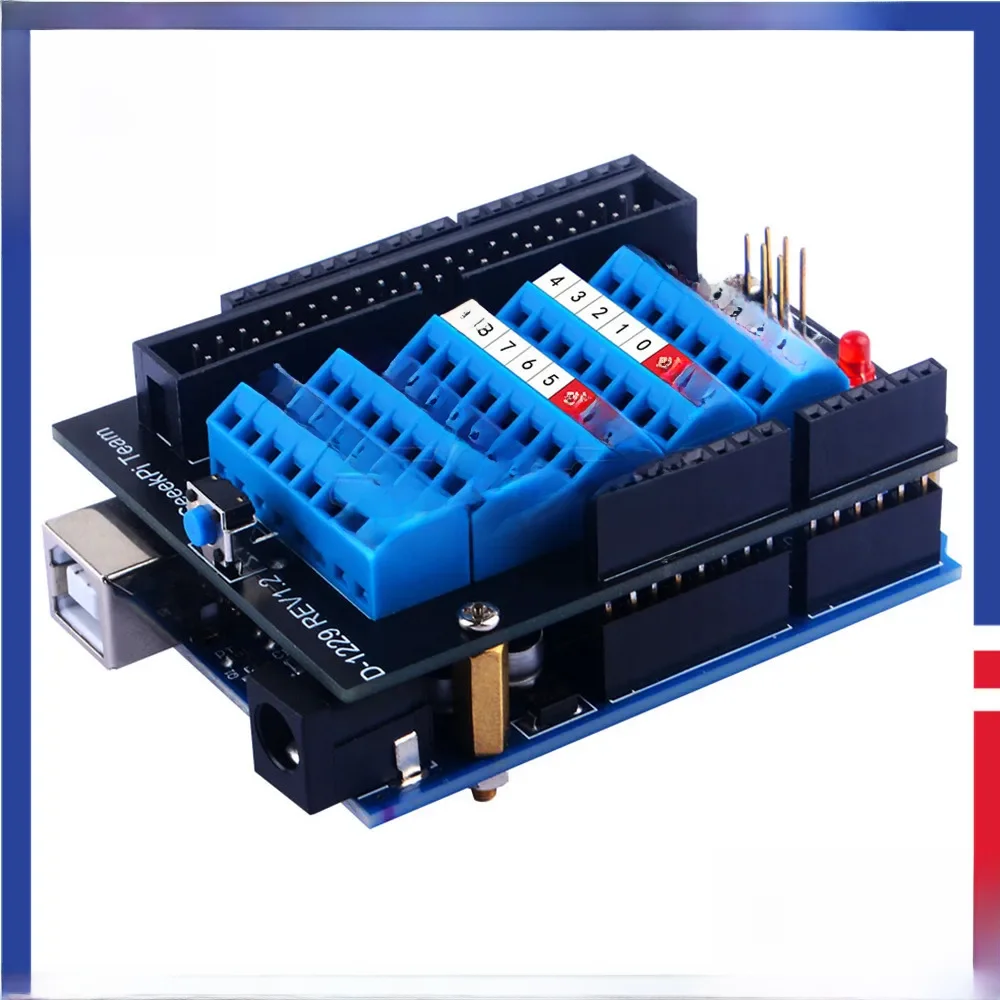 Zacisk śrubowy do płytki rozwojowej Arduino UNO z miedzianą nakrętką śrubową na filarze znacznik etykiety wstępnie lutowany nagłówek pinowy ICSP — zdjęcie produktu 7