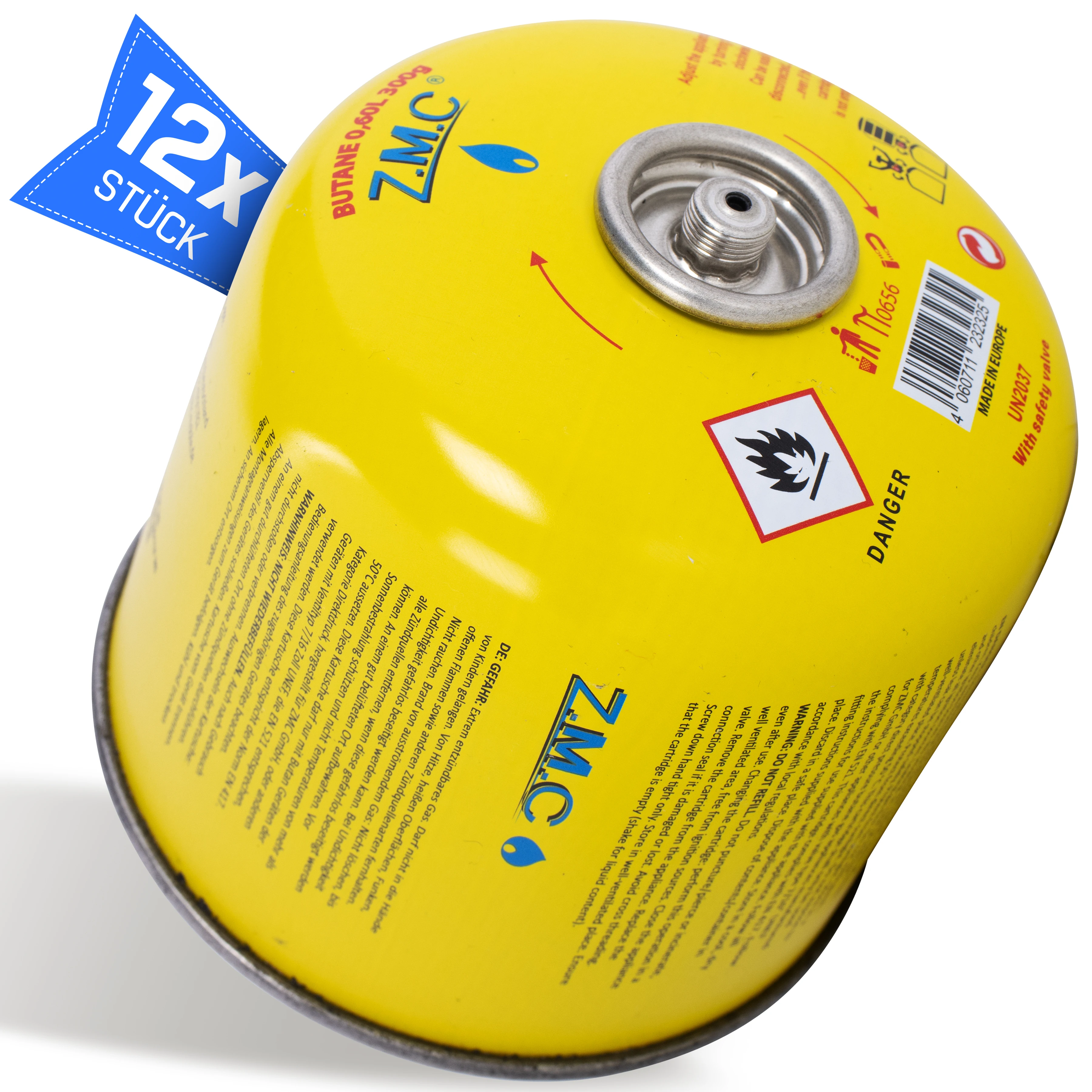 Z.M.C 1X - 14X Selecteerbare Gaspatroon 300g 600ml Butaan Propaan Met Schroefdraadventiel En417 Camping
