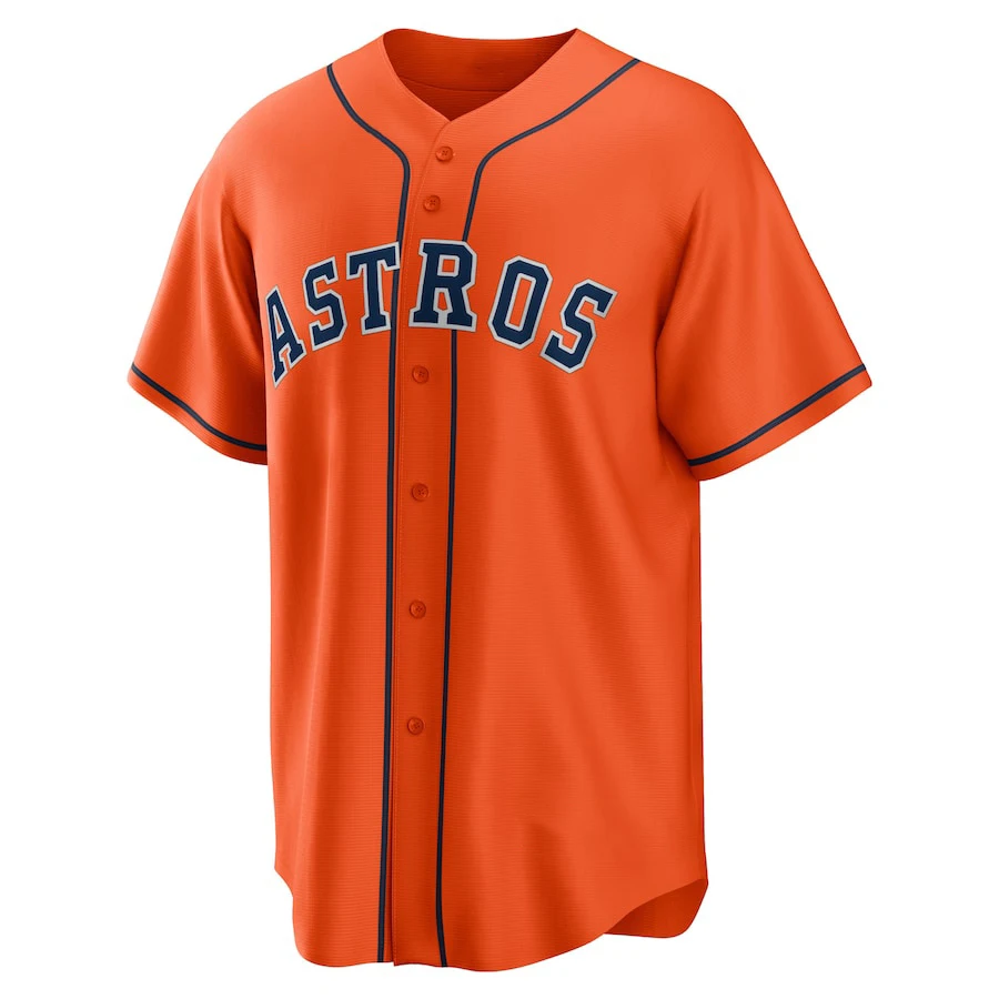 2024 Houston Astros  Replica Away 3d Printed Baseball Uniform Men's T-Shirt Youth And Children Comprehensive Training Uniform