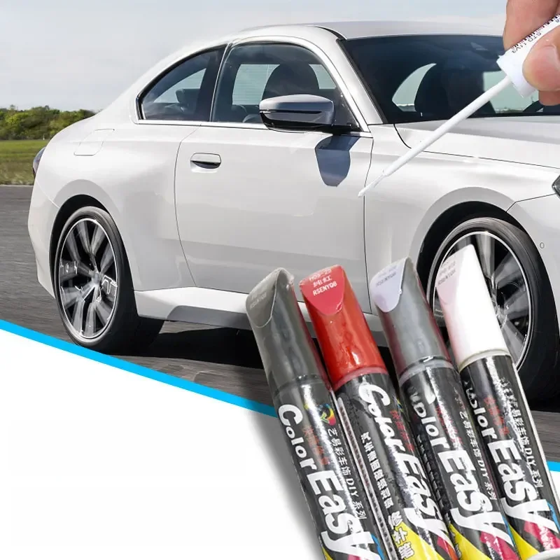 Caneta de reparo automático branco preto prata vermelho artefato de reparo de arranhões, pintura de