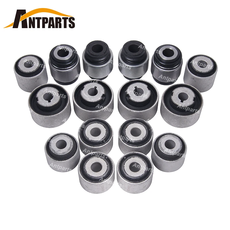 16PCS Rear Suspension Control Arm Bushing Kit For Maserati Quattroporte M156 Ghibli M157 670007251 670002808 670006273 670007252