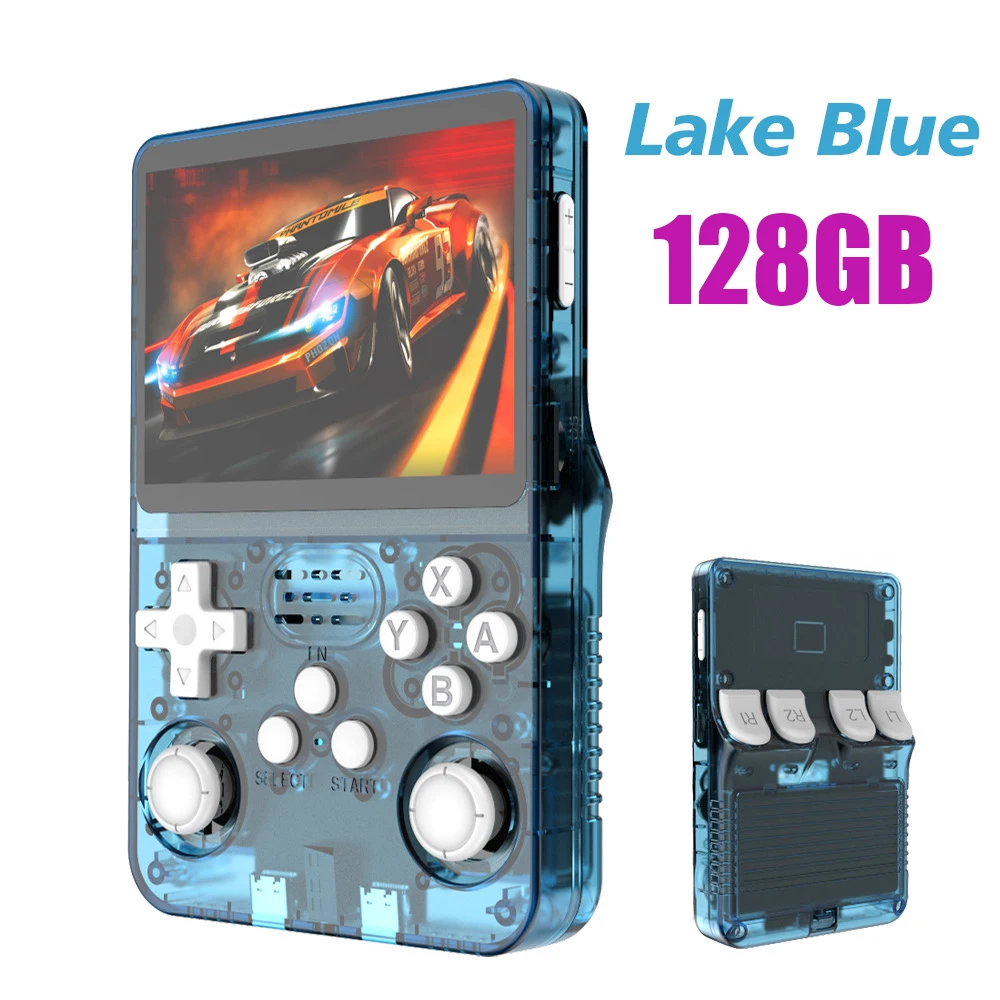BOYHOM 256G/128G/64G R36S ARKOS 2,0 Retro Handheld Spielkonsole 3,5'' IPS bildschirm, tragbare Tasche Spiel Player für kinder geschenk