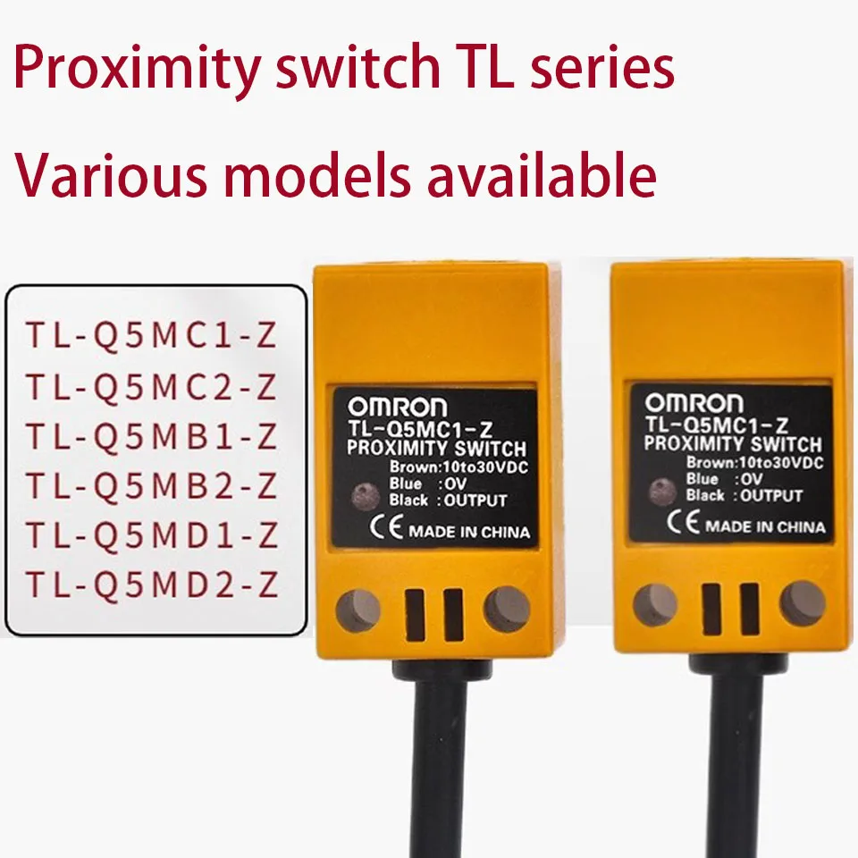 Omron-interruptor de Proximidade Quadrado Acessórios para Máquinas de Gravura Tl-q5mc1-z Sensor Limite 1030v 2m