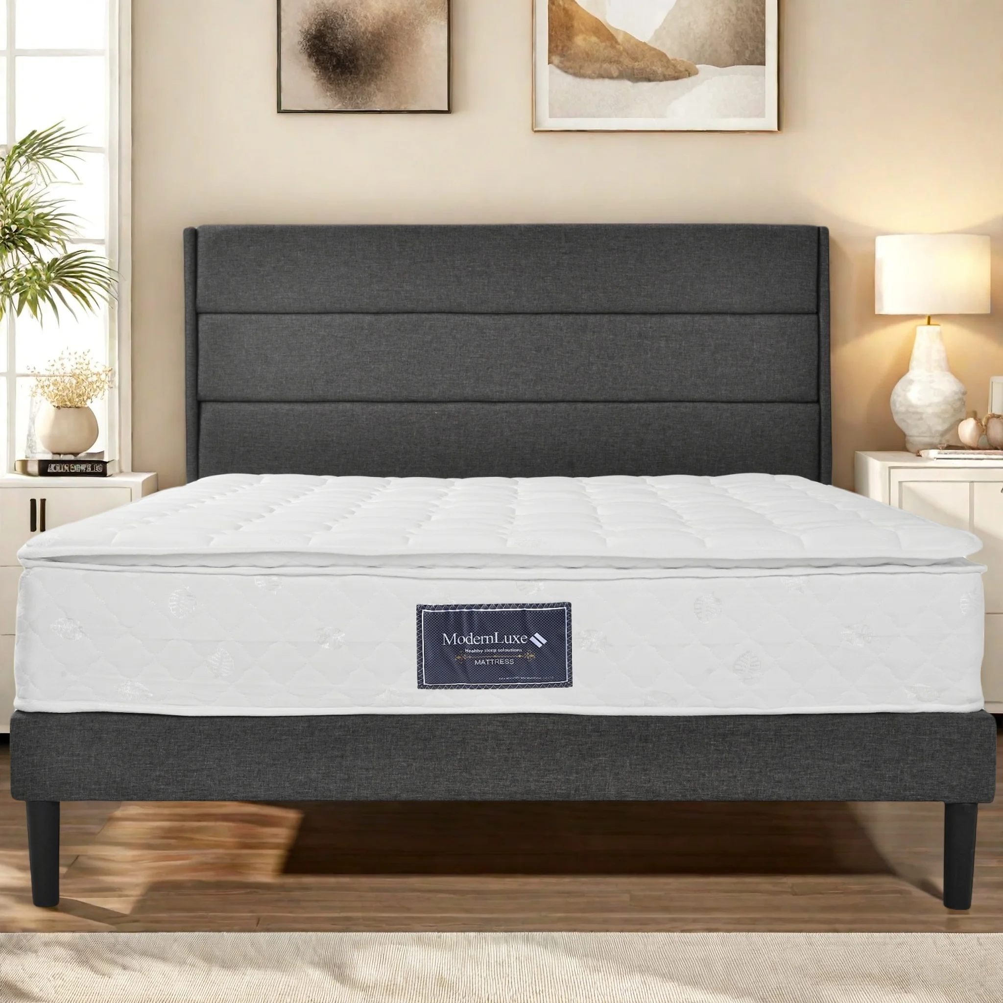 Matras 160x25 cm pinveer, hardheid H3, koude mousse matras 7 zones, ergonomisch, ademend, Wit