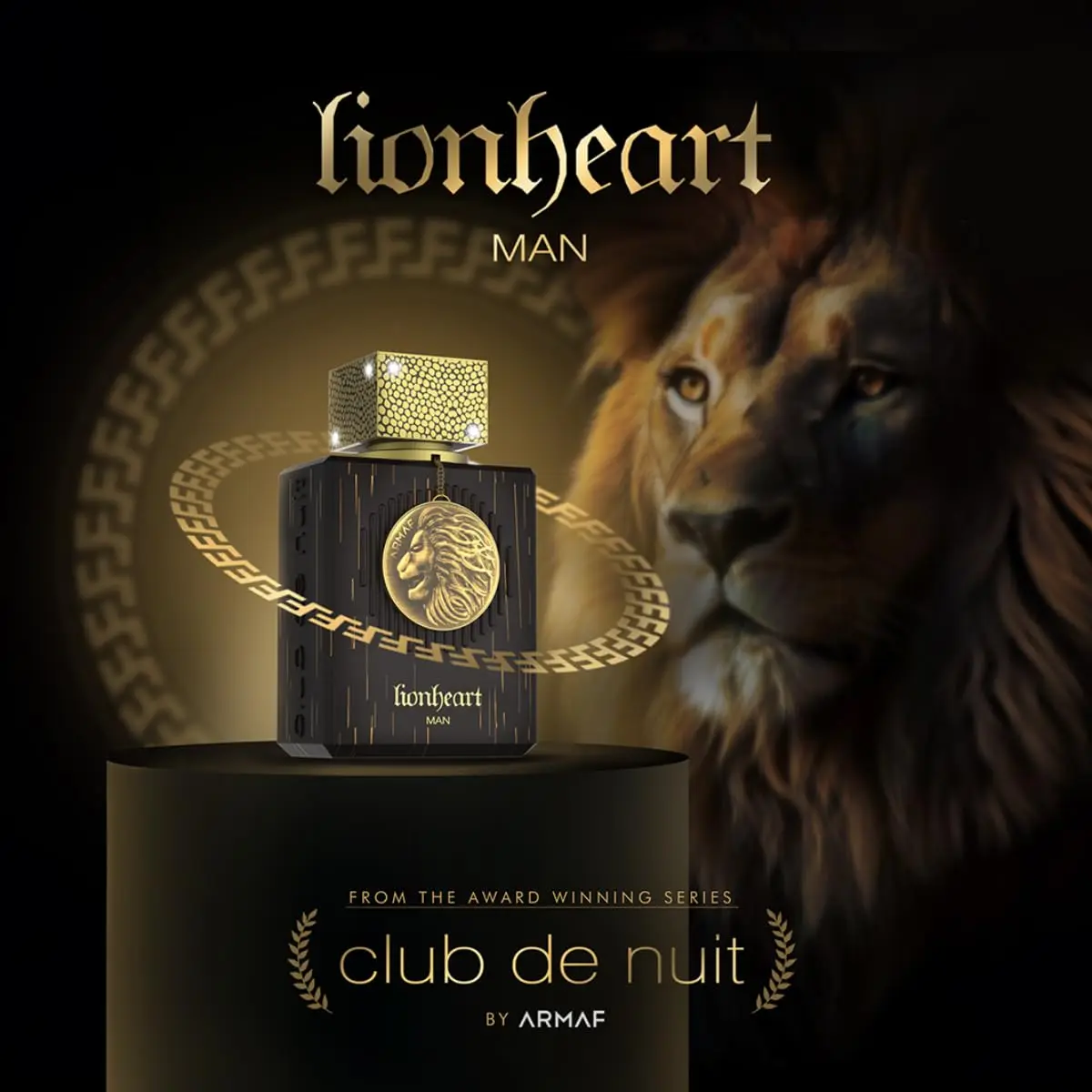 

Armaf Club De Nuit Lion Heart Man Eau de Parfum for Men Oriental Fougere Fragrance Men's Perfume Gift Choice 3.4 Oz