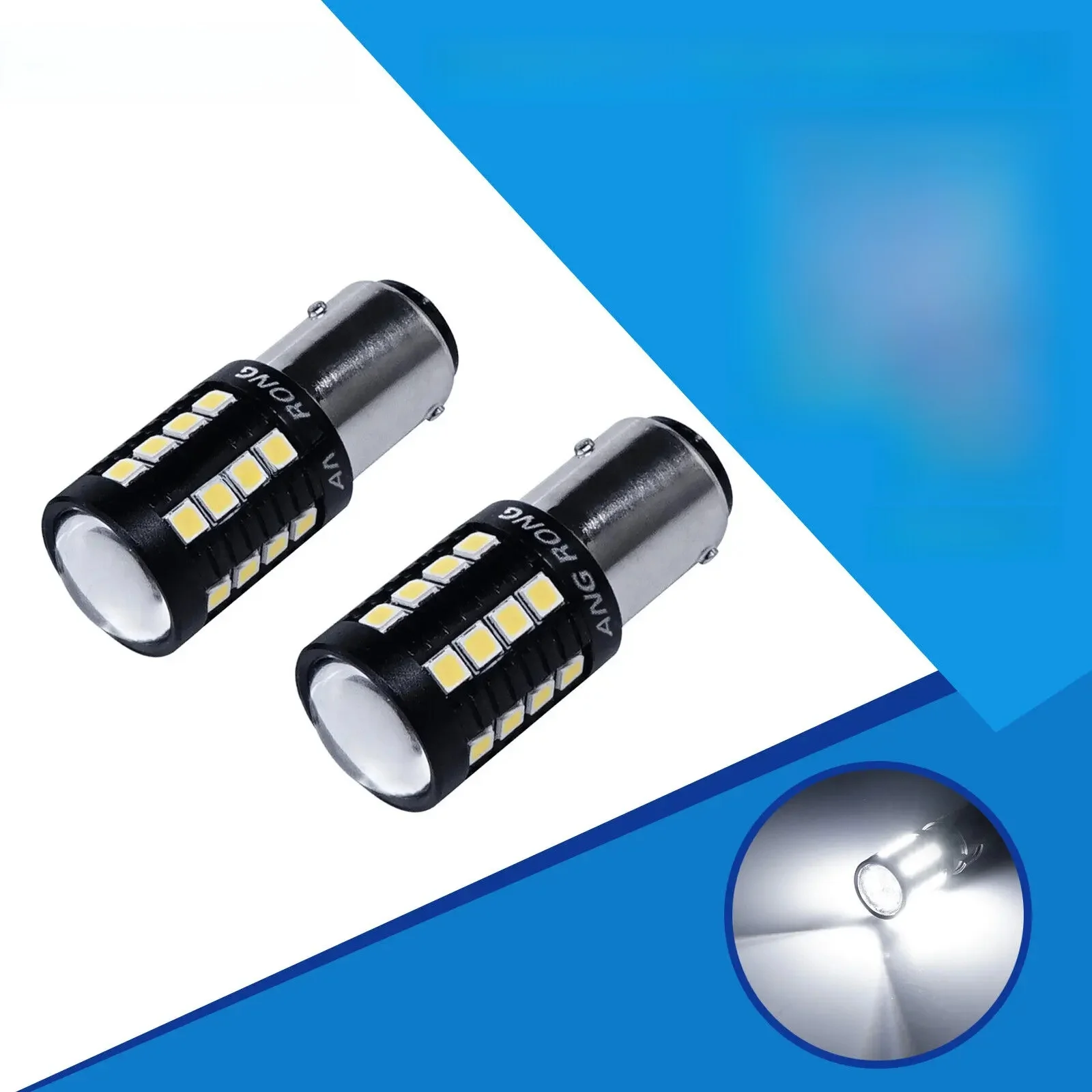 566 BAZ15d P21 4W 27 SMD 3030 LED indicateur Canbus frein arrière ampoule de feu de recul