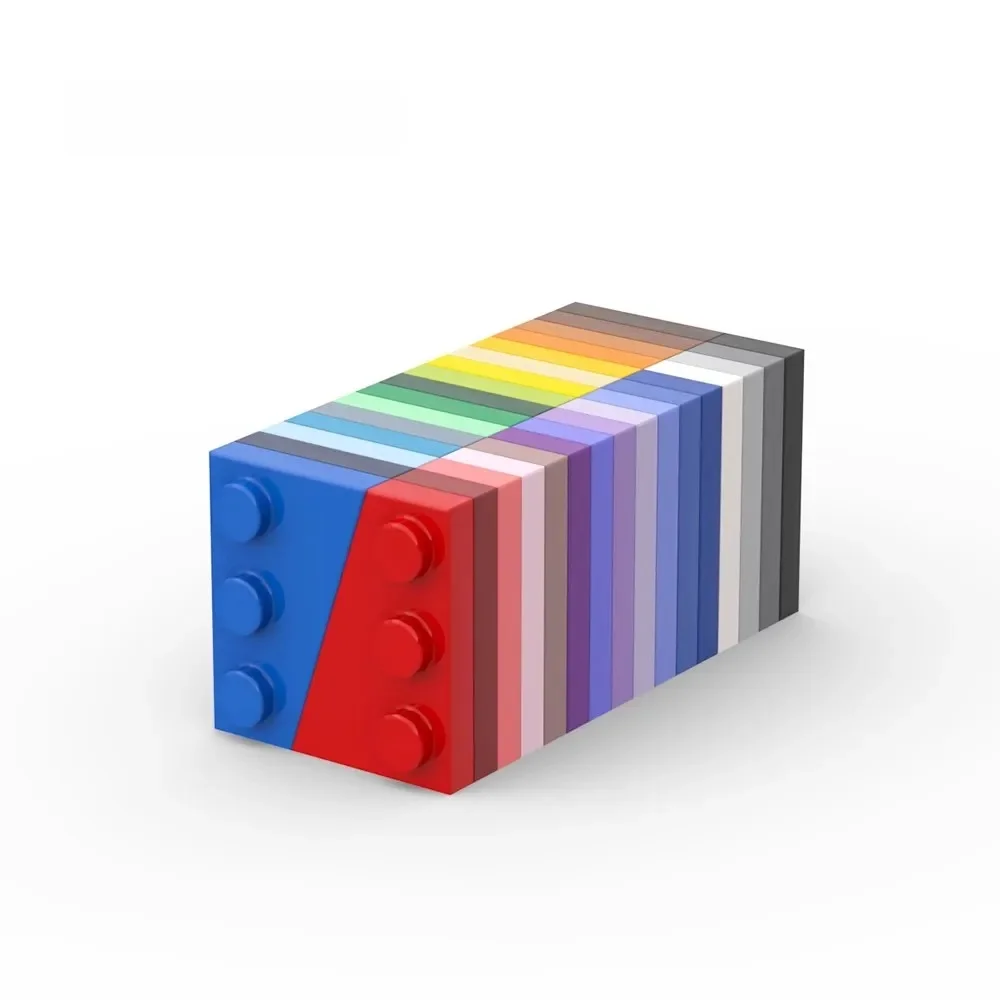 Pièces MOC 43723, plaque compensée 3x2 gauche, briques compatibles, blocs de construction à assembler, particules, Puzzle pour enfant, jouet cérébral, cadeau, 20 pièces