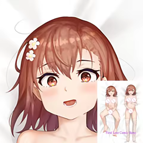 Anime Mikoto Misaka Dakimakura Pillow Case Otaku Waifu Bedding Hugging Body Throw 2-sided Print Pillow Cover