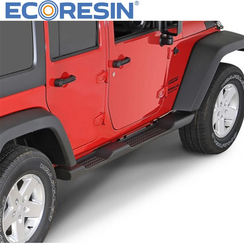 Dla Wrangler Jeep JK formowane 2007-2017 boczne stopnie listwa Nerf Running OE Style Oem czarny 4X4 zewnętrzne akcesoria samochodowe