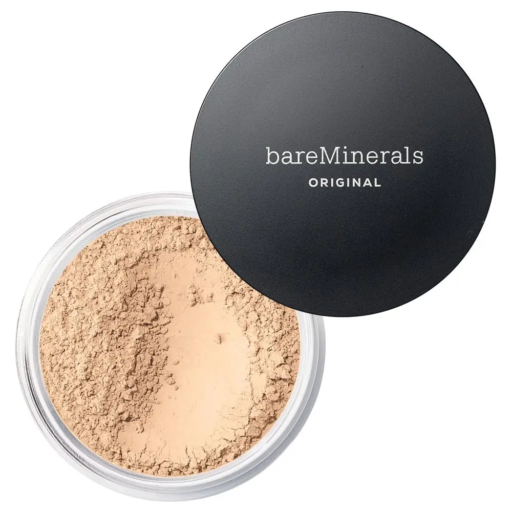 Polvo Mineral Original para Maquillaje Facial, Cobertura Transparente a Completa, Sin Talco, No Comedogénico, Vegano