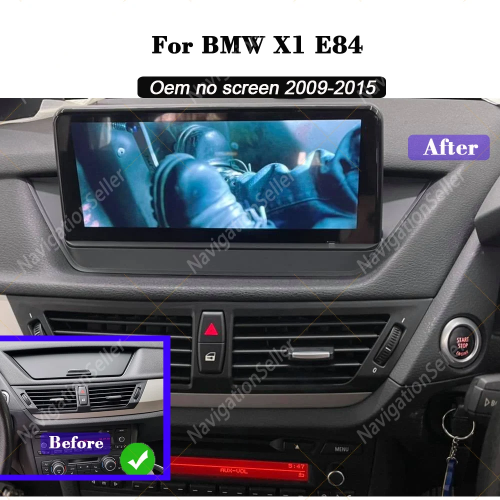 

VIGOHI CarPlay Car Radio For BMW X1 E84 2009-2015 No Screen,Wireless Apple CarPlay Android Auto Android 15 Multimedia Navigation