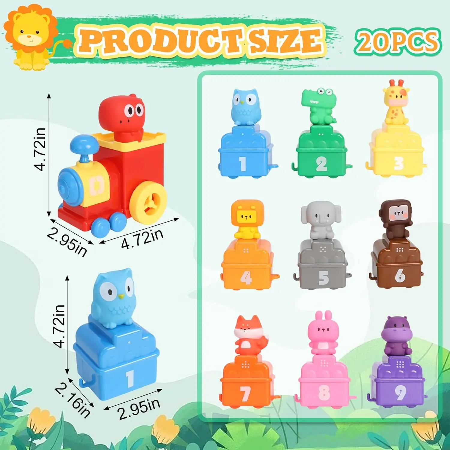 Digitale trein Montessori speelgoed Kleur sorteren Nummer Cognitie Vroeg onderwijs speelgoed Dierlijke vingerpop Spel Cadeaus voor kind Jongen Meisje