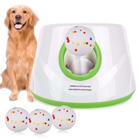 Automatic Dog Tennis Ball Launcher Rechargeable Pet Toy Thrower for Dogs & Cats,Interactive Chase Play,Mini Tennis Ball Shooting