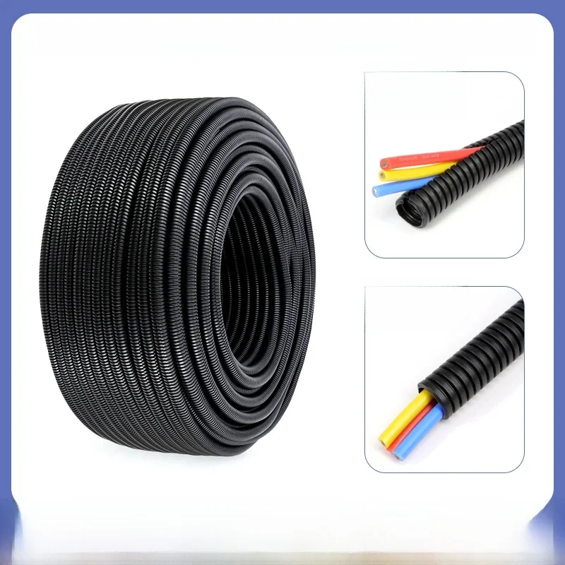 Tuyau ondulé PP AD 7.5mm ~ AD 34.5mm, câble de voiture, Tube d'isolation résistant à la chaleur, harnais de moteur, manchon de protection pour fil électrique
