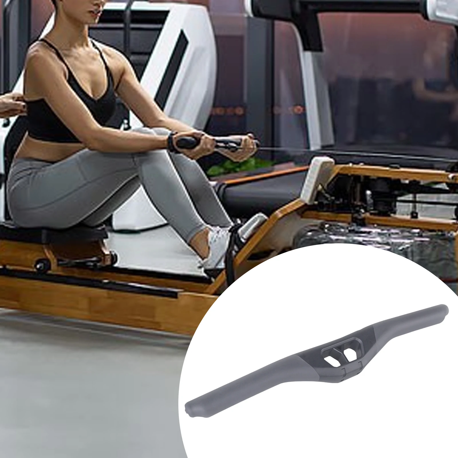 Rower Handle Ergonomic Rower Accessories Non Slip Rowing Machine Handle Universal Rower Supplies