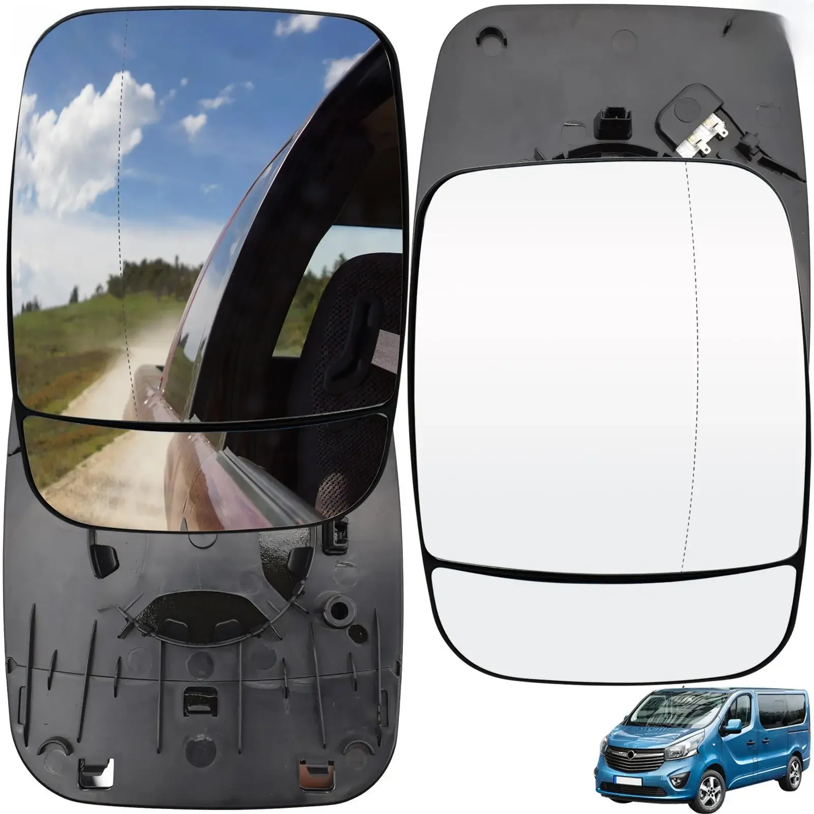 Pour Opel / Vauxhall Vivaro Renault Trafic Nissan Nv300 2014 - Fiat Talento côté gauche droit aile miroir verre chauffé asphérique